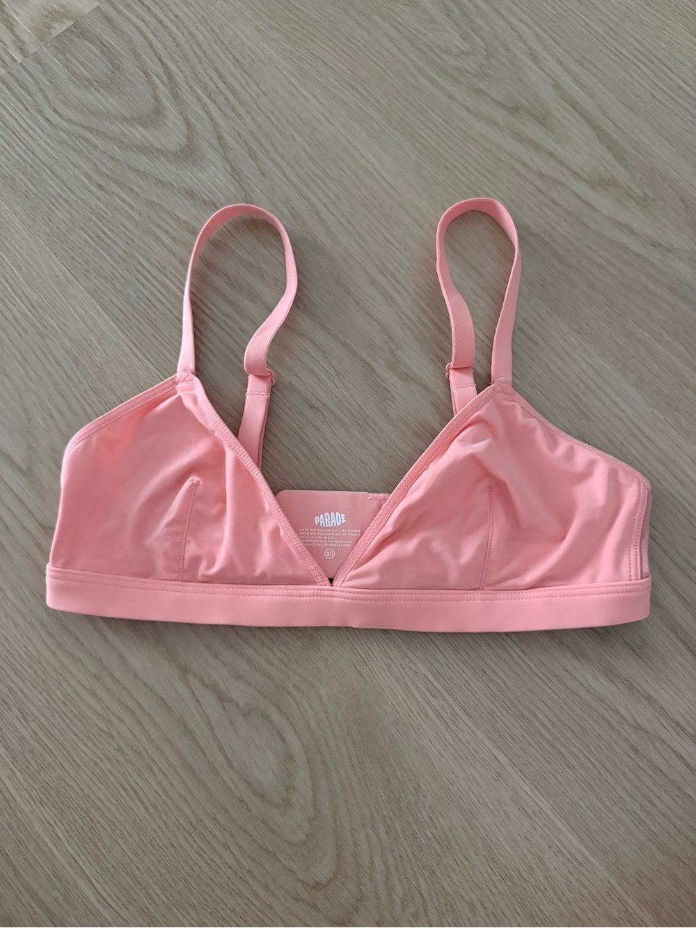Parade Pink Triangle Bralette - Soft Stretch Support